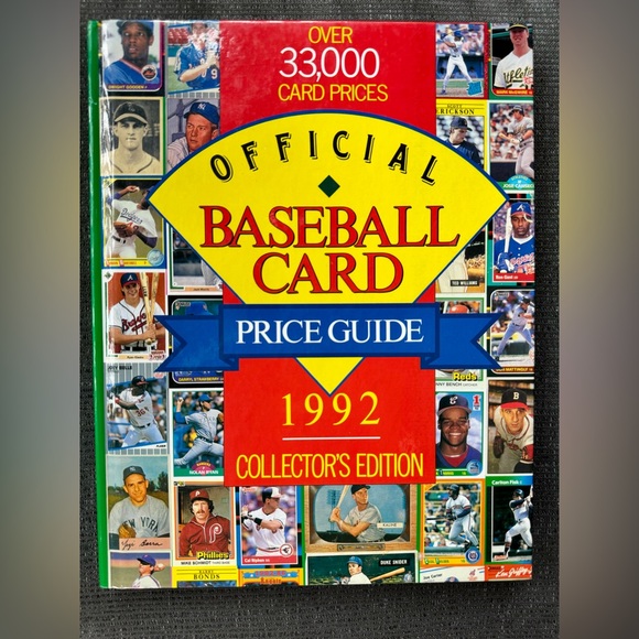 Hardcover “Official Baseball Card Price Guide” 1992 Collector’s Edition - Picture 1 of 3